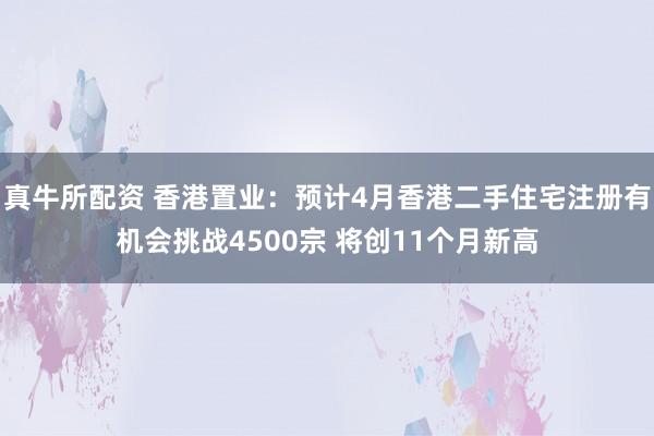 真牛所配资 香港置业：预计4月香港二手住宅注册有机会挑战4500宗 将创11个月新高
