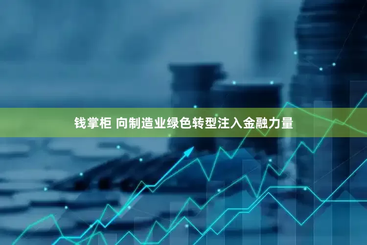 钱掌柜 向制造业绿色转型注入金融力量