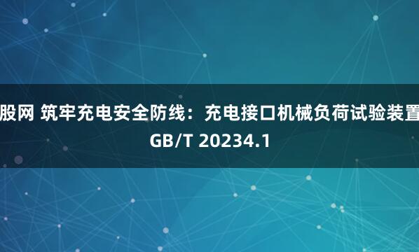 红股网 筑牢充电安全防线：充电接口机械负荷试验装置（GB/T 20234.1